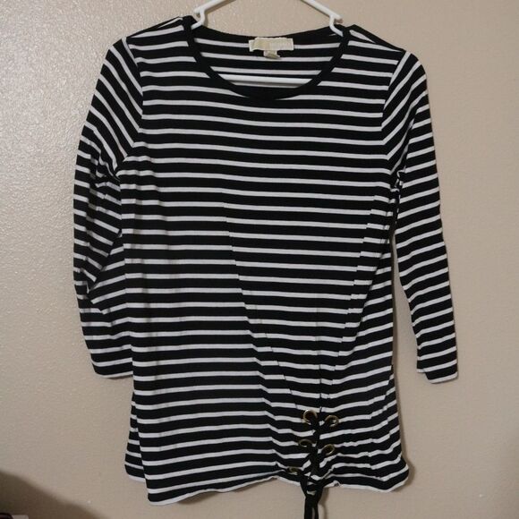 MICHAEL Michael Kors Striped Blouse Medium - Picture 1 of 2